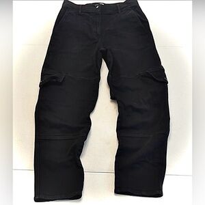 WILFRED ARITZIA BLACK CARGO UTILITY COTTON PANTS 6